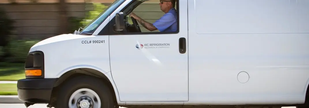 KIC Refrigeration service vehicle serving Marathon area